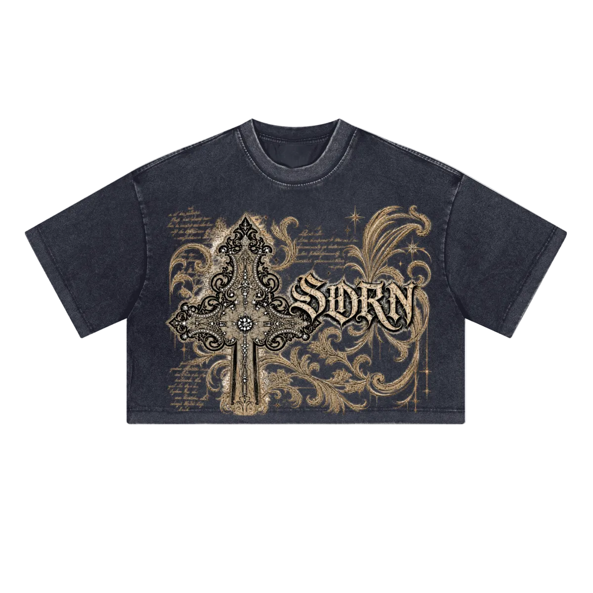 SORN Gilded Cross Crop Tee