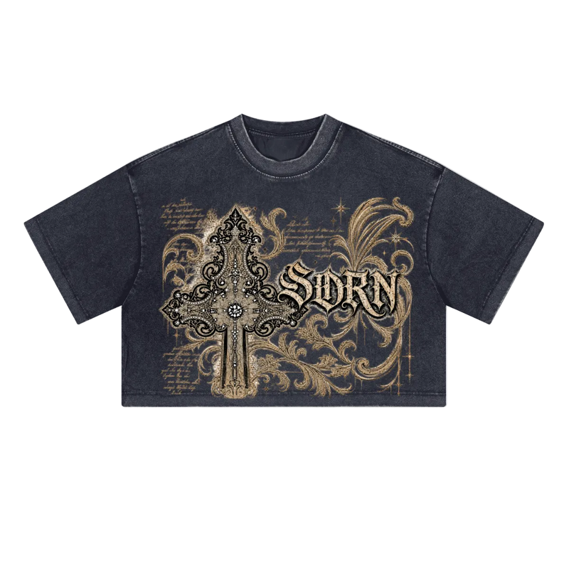 SORN Gilded Cross Crop Tee