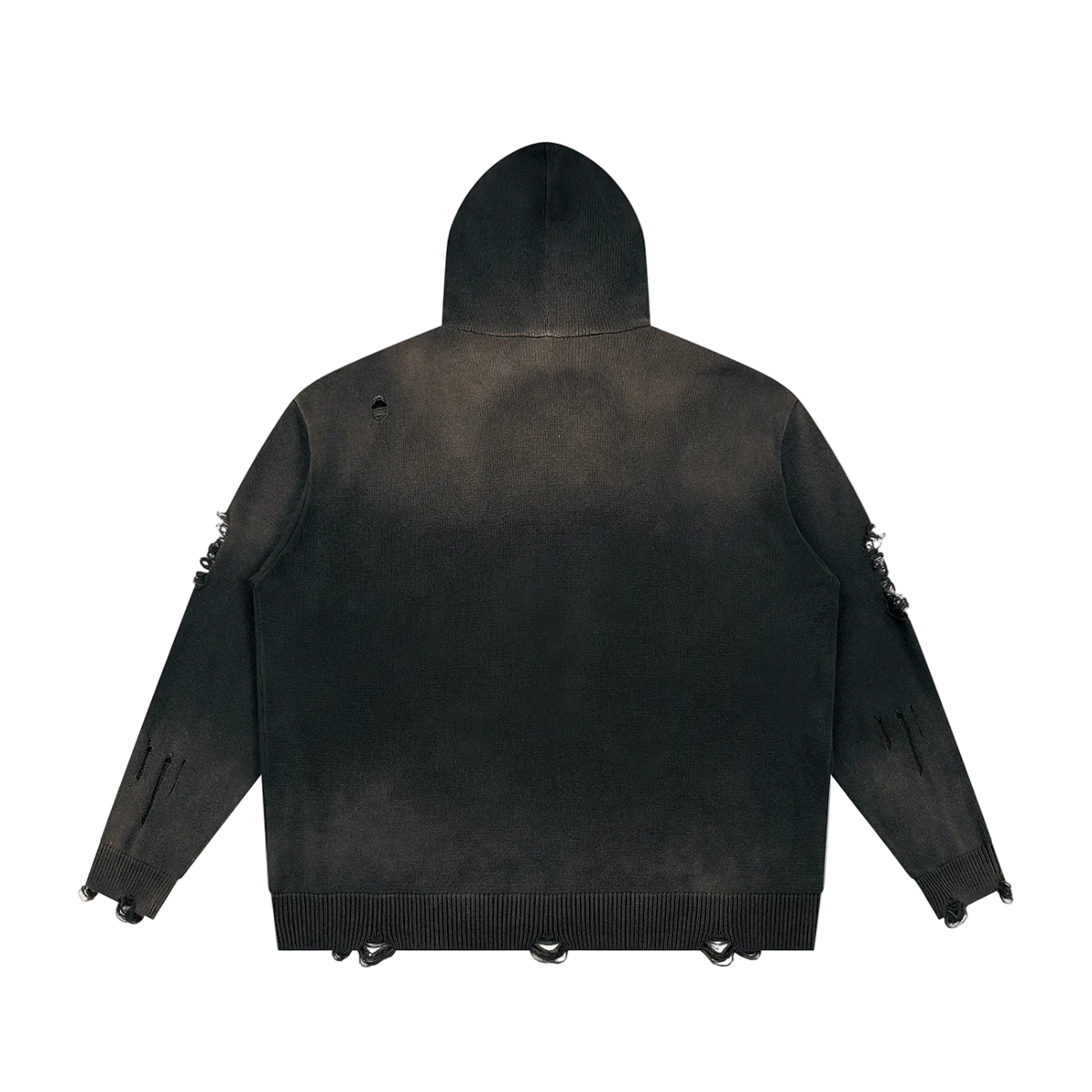 SORN “Ashfall” Distressed Zip Hoodie